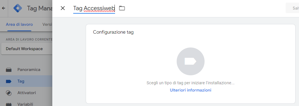 Nuovo Tag AccessiWeb